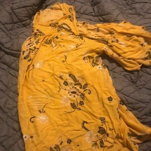 Torrid Yellow Floral Shirt
